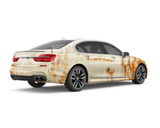 Beige Rust Vinyl Wrap