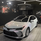 Color Shift White Red Glossy Vinyl Wrap