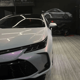 Color Shift White Red Glossy Vinyl Wrap