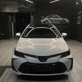 Color Shift White Red Glossy Vinyl Wrap