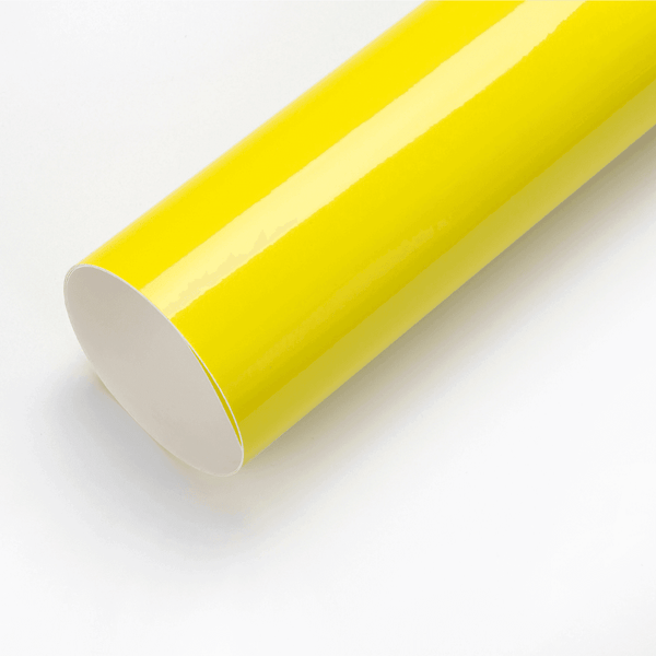 Gloss Crystal Lemon Yellow Vinyl Wrap