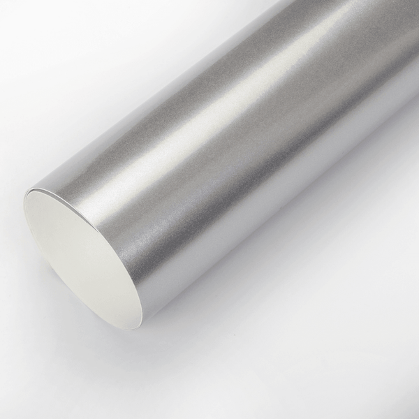 Gloss Metallic Silver Vinyl Wrap