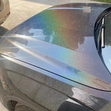 Gloss Metallic Black Rainbow Color PPF