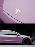 Tesla Model 3 Glossy Lilac Pink Wrap