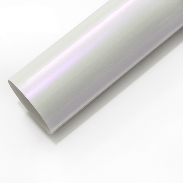 Color Shift White Purple Glossy Vinyl Wrap