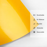 Gloss Metallic Yellow Vinyl Wrap